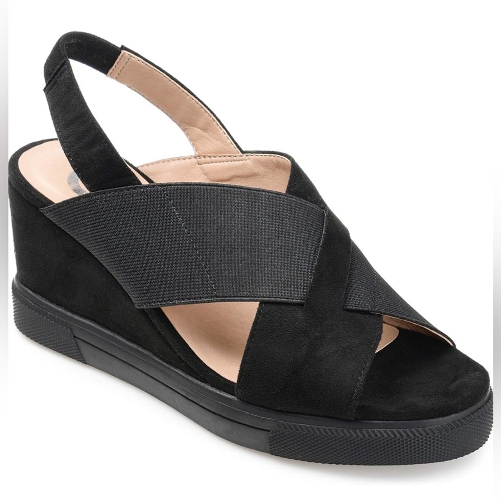 Journee Collection Women's Ronnie
Wedge Sandal, Size 9, Very Good Condition